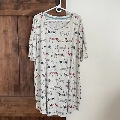 Dachshund Dog Pajamas Womens 2X-3X Nightgown Sleepshirt Dress • $10.30