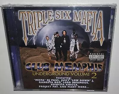 Three 6 Mafia Club Memphis Underground Vol 2  Brand New Sealed Cd • $29.99