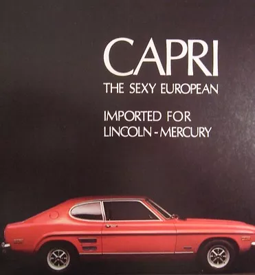 1971 Mercury Capri Brochure Original Xlnt 71 • $13.38