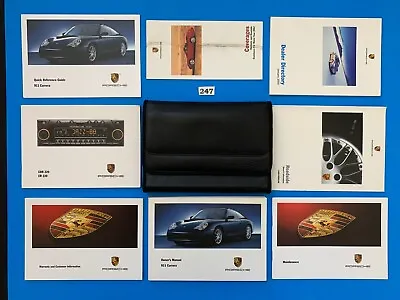 02 2002 Porsche 996 911 Carrera C2 C4 Owner's Manual Owner Books Pouch Set # 247 • $249.95