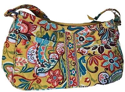 Vera Bradley Purse Handbag Yellow Floral Provencal Quilted Fabric • $12