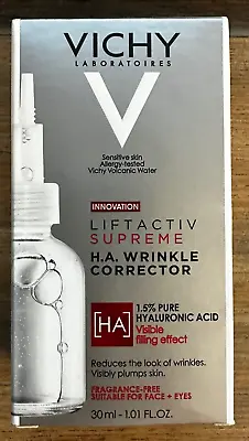 Vichy Liftactiv Supreme HA Wrinkle Corrector 1oz 1.5% Pure Hyaluronic Acid • $24.95