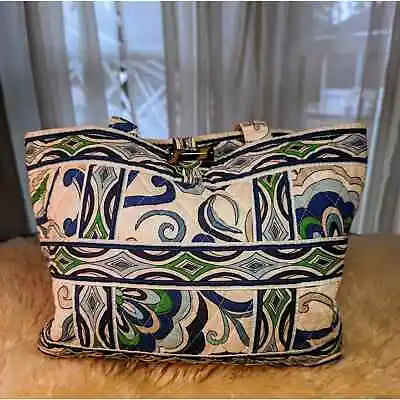 Vera Bradley  Betsy  Mediterranean White  Tic-Tac  Small Tote/purse • $18