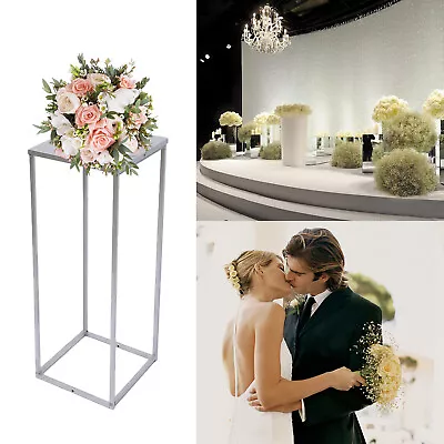 UK Wedding Flower Stand Metal Centerpiece Column Rack Pillar Vase Stand • £27.55