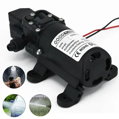 12Volt Water Pump 130PSI Self Priming Diaphragm High Pressure Automatic Switch • $13.90