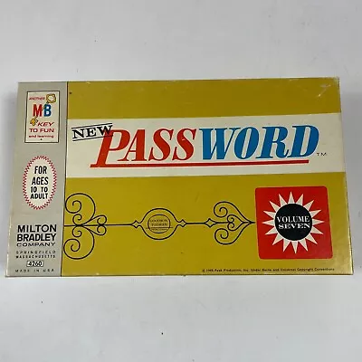 Vintage 1966 Milton Bradley New Password Board Game Volume Seven 7 USA • $14.95