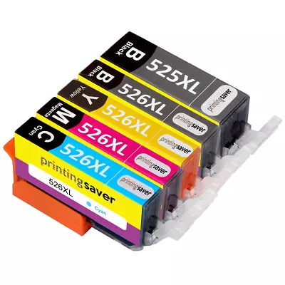 5 Ink For Canon PGI525 526 Pixma MG5300 MG5320 MG5350 MG6150 MG6250 MG6220 • £7.18