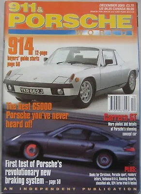 911 & Porsche World Magazine December 2000 Featuring 914 Carrera GT • £6.99