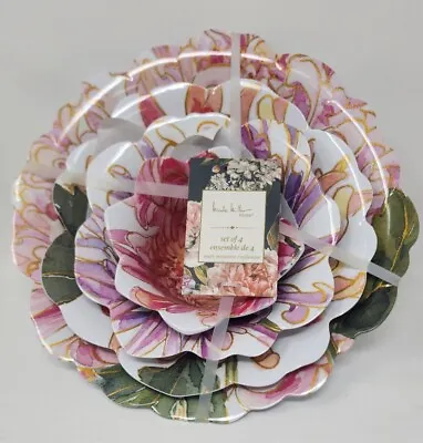  Nesting Serving 4 Bowls Nicole Miller Melamine New • $29.99