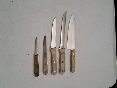$19.99 • Buy Vintage Chicago Cutlery 5 Piece Knife Set C102, C107, C42 ,C66, C78.  Lot #2