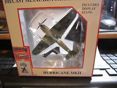 5340-2 Model Power British Hurricane Mkii Ww2 Fighter Postge Stamp Diecast Plane • $18.49