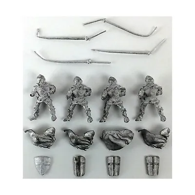 Testudo Teutonic Knights 25mm Cavalry In Bascinet Plate & Mail Armor #1 NM • $14