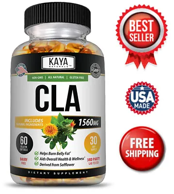 CLA 60ct - Fat Burner Appetite Suppressant Weight Loss Lean Muscle And Tone  • $9.98