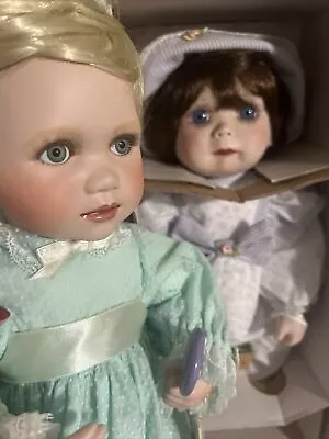 Virginia Turner Porcelain Doll Danielle Large Blue Eyes 17” • $30