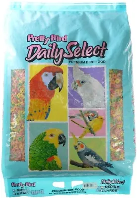 PRETTY BIRD PELLETS Daily Select Large Parrot Food Macaw Cockatoo Bird Diet 20lb • $105.98