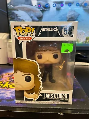 YY Funko POP! Rocks Metallica Lars Ulrich #58 Vinyl Figure Vaulted W/ Protector • $39.94