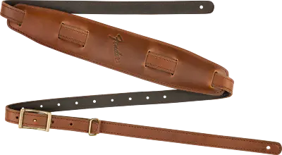 Fender Mustang Vintage Premium Leather Saddle Strap Cognac #: 0990689121 - LONG • $39.99