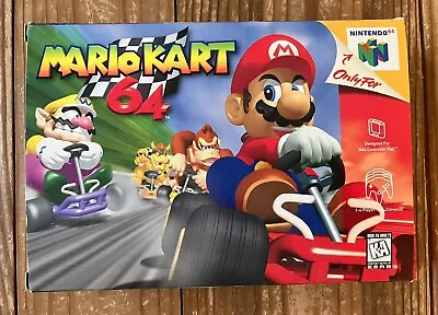 Nintendo 64 MARIO KART 64 BOX ONLY W/ Insert & Instruction Booklet • $13.95