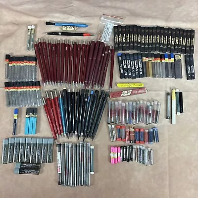 Huge Lot Of Vintage Mechanical Pencils And Leads Skilcraft Faber Scripto Filmar • $124.99
