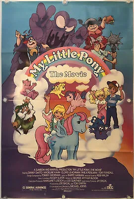 MY LITTLE PONY: THE MOVIE Original One Sheet Movie Poster -1986  • $95