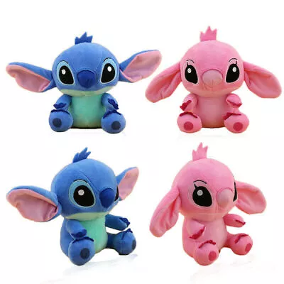 LILO & STITCH LEROY ANGEL Plush Soft Toys Teddy Doll Stuffed Toy Kids Gift • £6.35