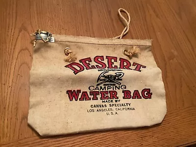 Vintage Desert Brand Camping Water Bag. From Scotland. 14 X 11” • $19.99