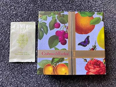 New Vintage Crabtree & Evelyn La Source Body Lotion Wash & Hand Set & Shower Cap • £14.99