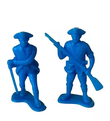 MPC Blue Revolutionary Civil War Soldiers Army Lot Vtg Western Toys 1960s Marx 1 • $11.96