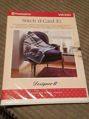 Husqvarna Viking Stitch D-Card E1 Quilting Designer II • $48.98