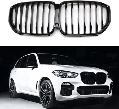 Front Kidney Grille For BMW X5 G05 2019-2022 2023 Gloss Black M-Performance • $52.99