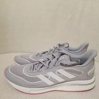 Adidas Womens Running Shoes Running Supernova Running Shoe Grey/Pink Size 10 • $25