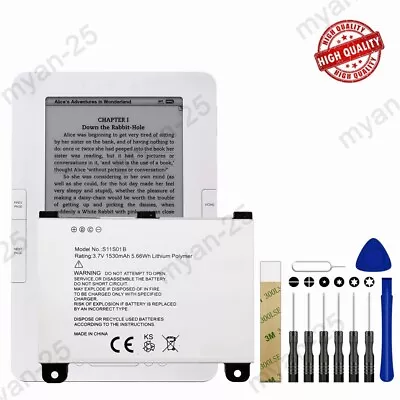 New Battery S11S01B For Amazon Kindle 2 D00511 Kindle DX D00801 DXG S11S01A • $16.99