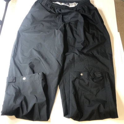 $22.99 • Buy Nike Golf VTG Pants Mens Sz. L Black Windbreaker Clima Fit Ankles Snap&Zip