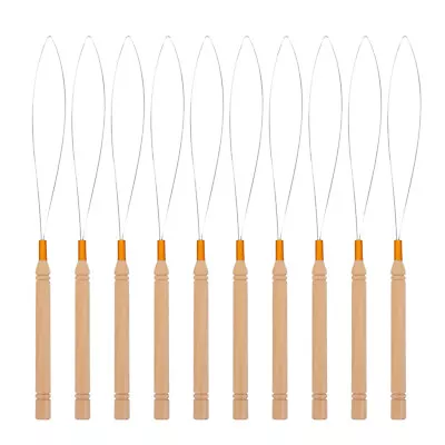  10 Pcs Pulling Needle Micro Rings Hair Extension Tools Kit Miniature Hook • £6.84