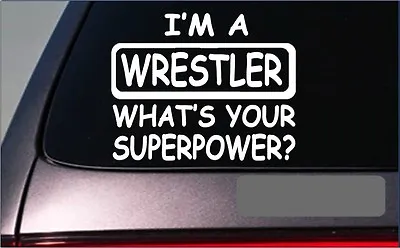 Wrestler Superpower Sticker *G457* 8  Vinyl Decal Mma Fighting Uniform Gear • $4.24