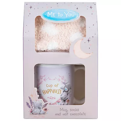 Me To You Hot Chocolate Mug & Socks Set  Xmas Gift For The Hot Chocolate Lovers • £113.95