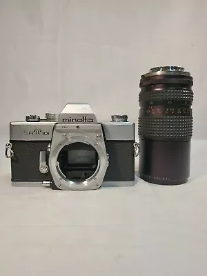 Minolta SRT101 SLR 35mm Camera With 1:4.5 F=80-200mm Multi-Coated Lens Untested • $49.99