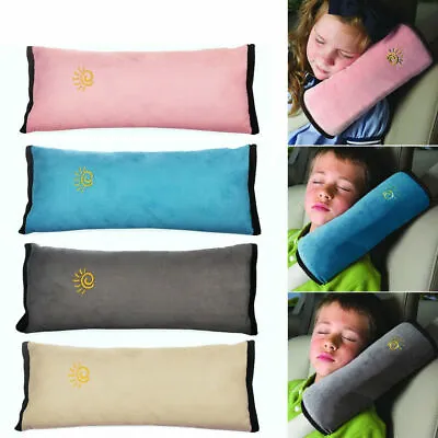 Kids Child Car Safety Seat Belt Pillow Shoulder Strap Pad Cushion Head Support • £7.89