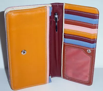 MyWalit - Multi-Colored All Leather Wallet - 7X4 -Very Nice! • $50