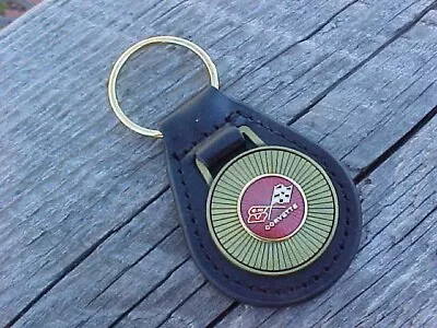 Chevy Corvette Antique Gold Leather Key Fob Vintage Nos Custom-made Top-quality • $15