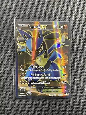 Pokemon Card Lucario EX 2014 Furious Fists Ultra Rare Full Art Holo 107/111 • $15.50