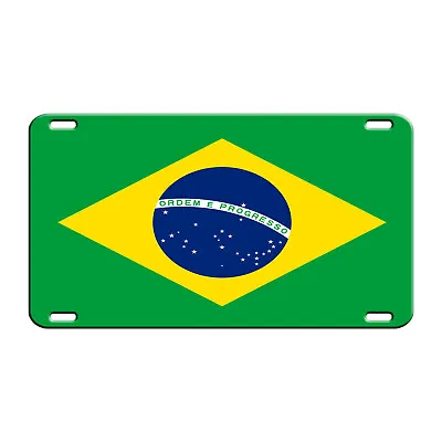 Brazil Country Flag License Plate Home Wall Decor Novelty Aluminum Metal Sign • $9.95