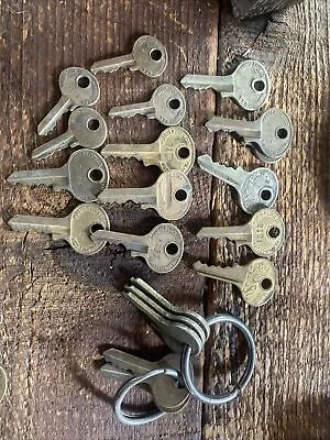 LOT Of 20 Vintage Old Antique Original Master Lock Keys LION.... Numbered • $24.99