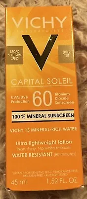 Vichy Capital Soleil Ultra Lightweight Mineral Sunscreen SPF 60 ~ 45ml./1.52oz   • $22.95