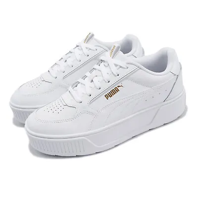 $149.60 • Buy Puma Karmen Rebelle White Gold Women Casual Lifestyle Platform Shoes 387212-01