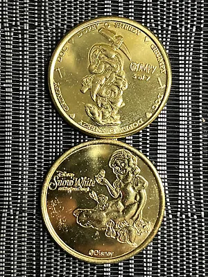 Walt Disney World Grumpy 2024 Collection Gold/bronze Medallion Coin • $14.95