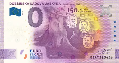 0 Euro Souvenir DOBSINSKA LADOVA JASKYNA Anniversary EEAT 2020-2 Slovakia RAR! • £37.95