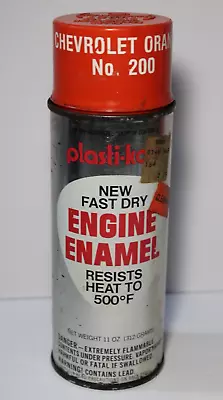 Vintage Plasti-Kote Chevrolet Orange Spray Paint Can No. 200 Vintage Spray Paint • $41.99