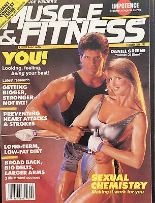 Muscle And Fitness February 1988 Daniel Greene And Gail Smith ￼￼ • $15
