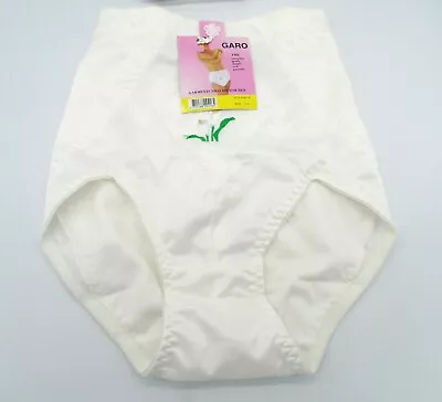 Set Of 3 ~GARO Shapewear NOS Full Brief PANTY GIRDLE White W/ CALLA LILY ~ Small • $30